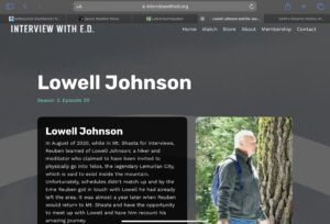 Interview with E.D. - Lowell Johnson: Journey into Telos